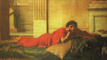 John William Waterhouse : The Remorse of Nero after the Murder of his Mother